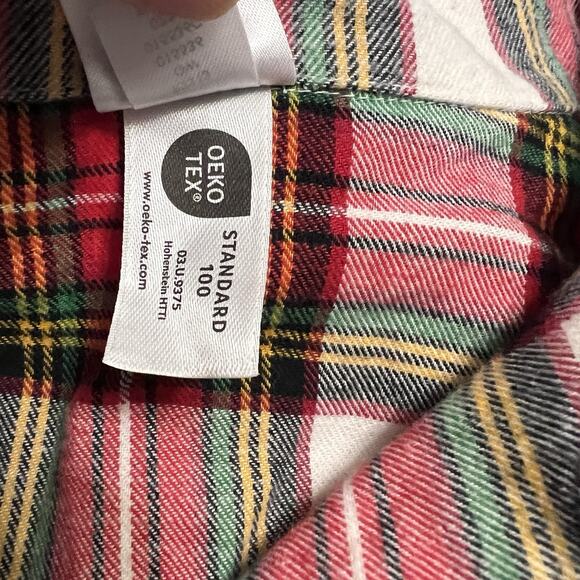 Hanna Andersson Christmas, Holiday Plaid Pajamas Organic Cotton 2 Piece Set L - Picture 3 of 8